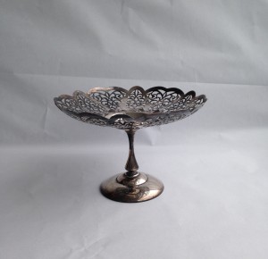 silver plated sweet/lolly stand